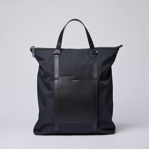 Marta Backpack black with black leather