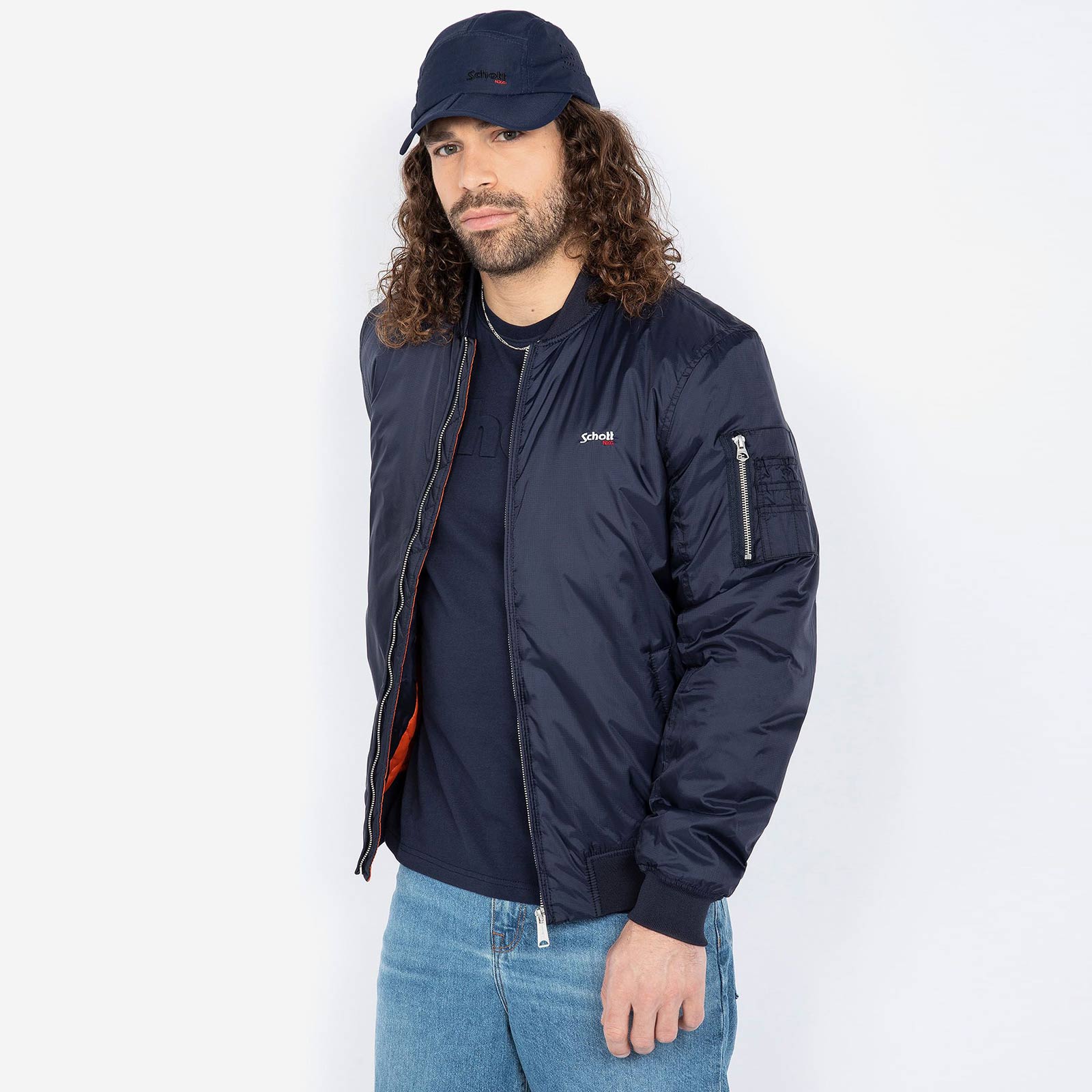 Indiana Ripstop Bomber Jacket navy