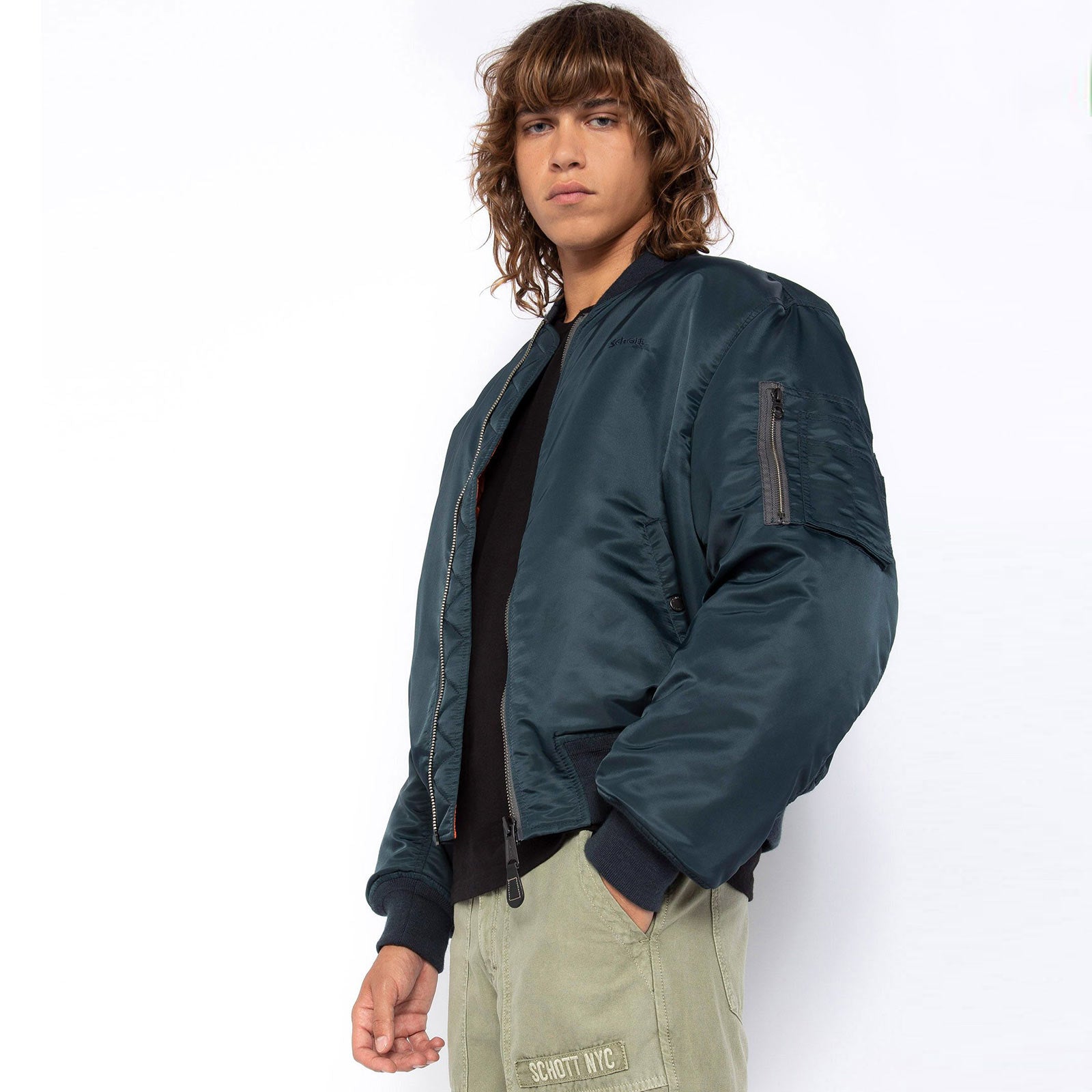 MA-1 90's Fit Bomber Jacket navy