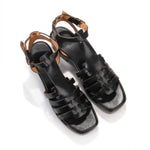 Kolovesi Sandals black leather