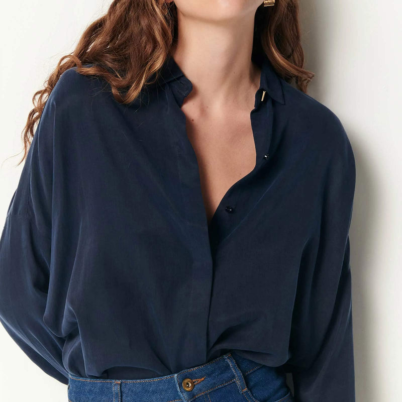 Lady D Blouse navy