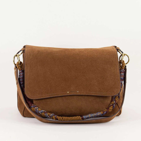 Large suede crossbody on sale bag