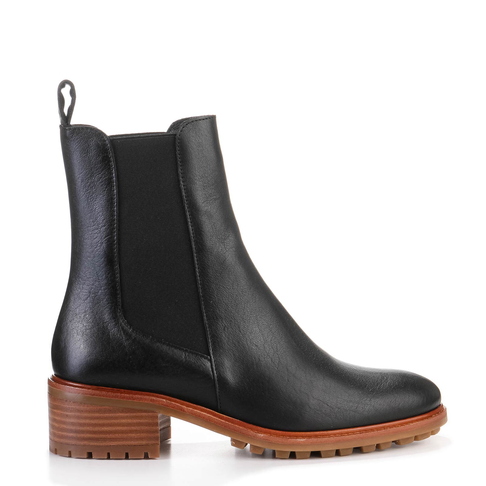 Pierce Leather Boots black