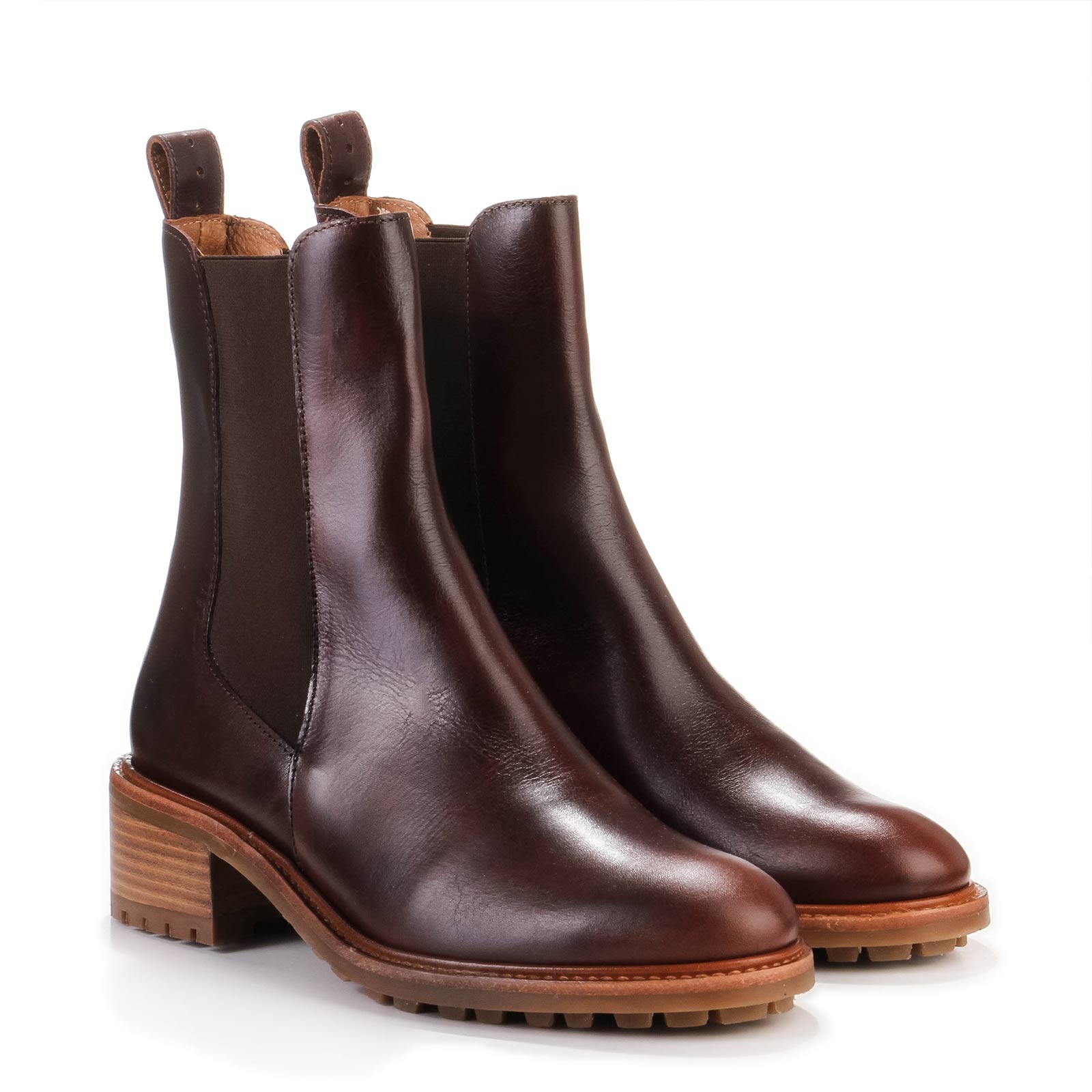 Pierce Leather Boots brownwhisky