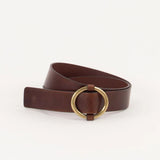 Tisao T Belt chestnut leather