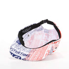 Good Listener 5 Panel Camper Cap red x blue