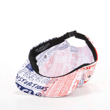 Good Listener 5 Panel Camper Cap red x blue