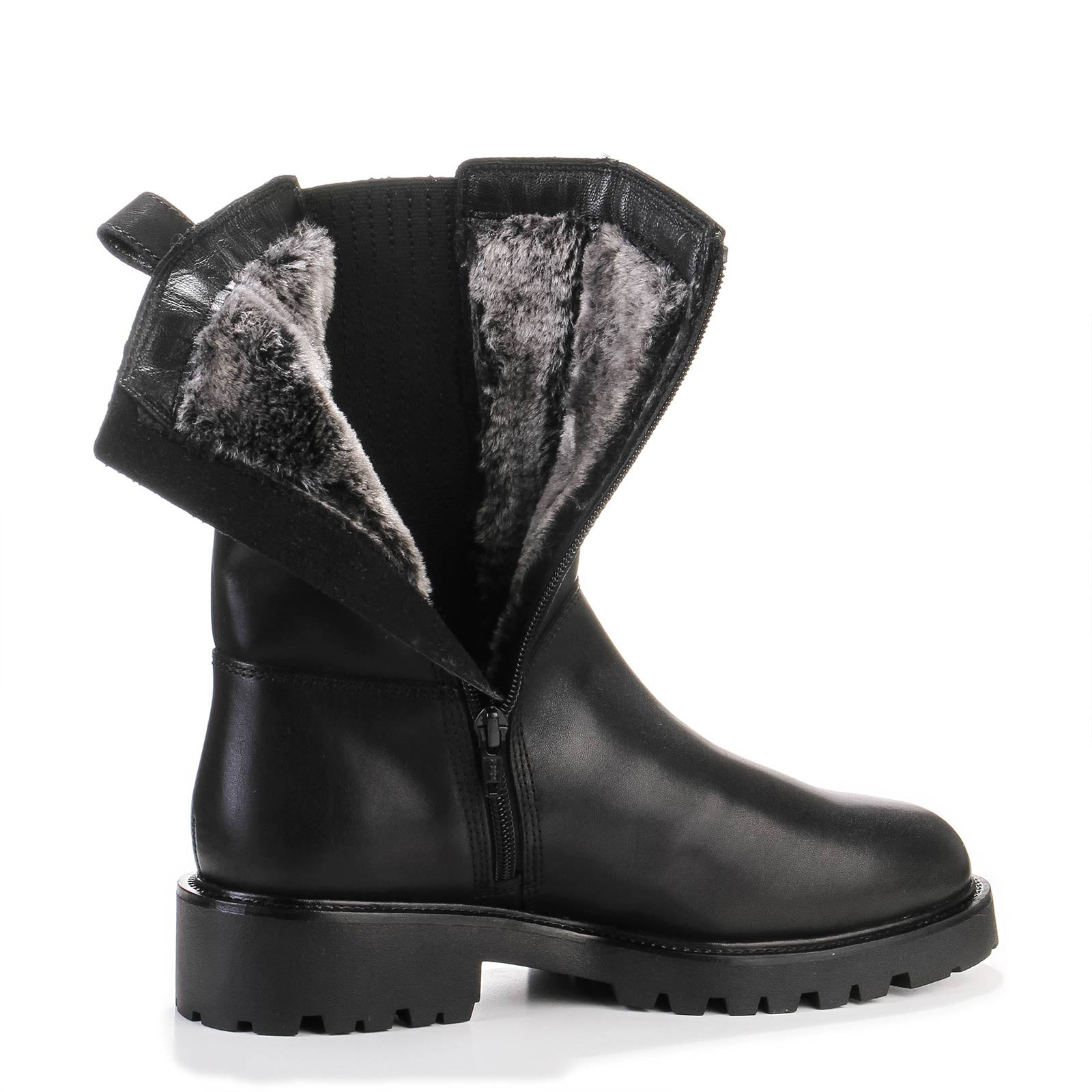 Kenova Zip Boot Fur Hi 5257 black | ZebraClub Berlin