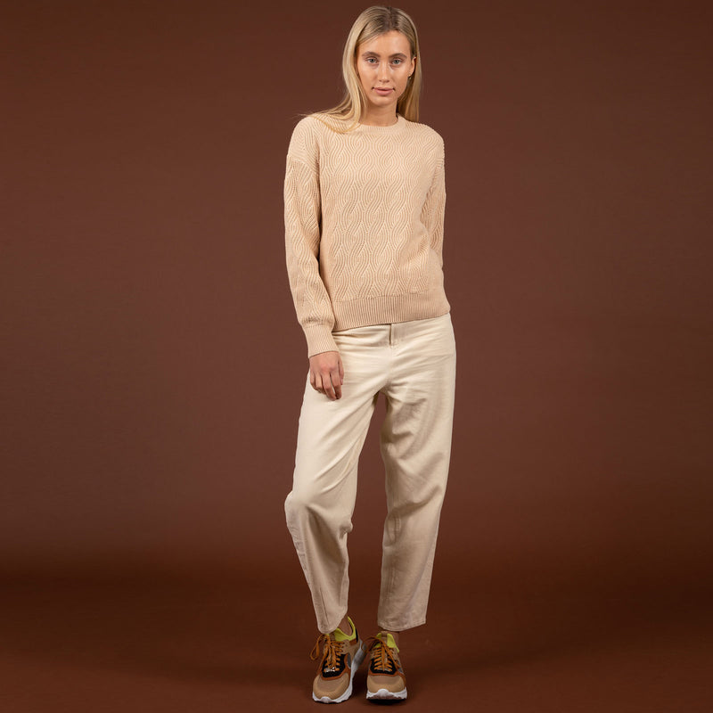 Adie Cotton Jumper sand