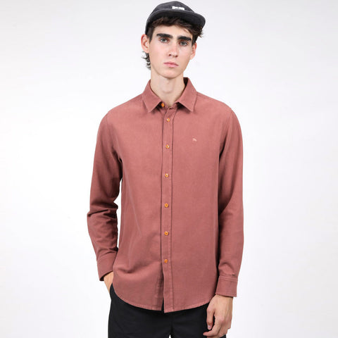 Hale Flannel Shirt faded red