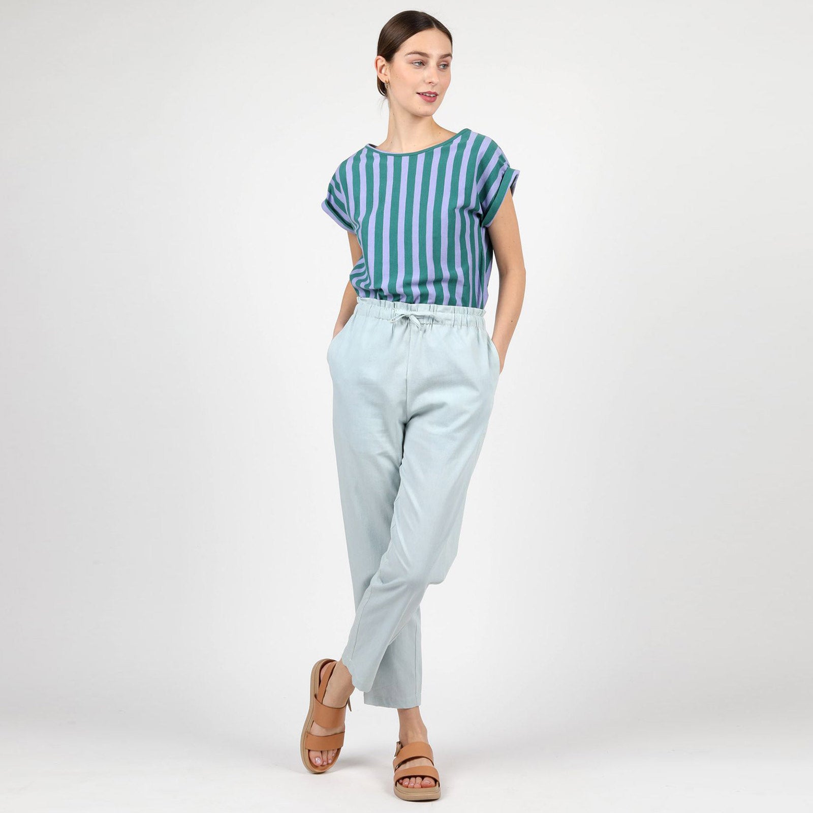 Lou Chambray Pants light denim