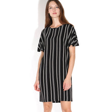 Byron Printed Dress black/offwhite