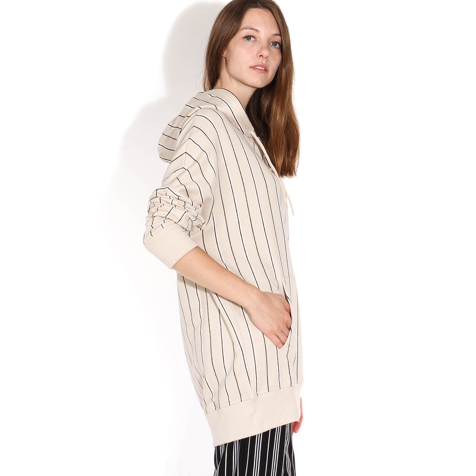 Flea Stripe Jumper sand-off white-black