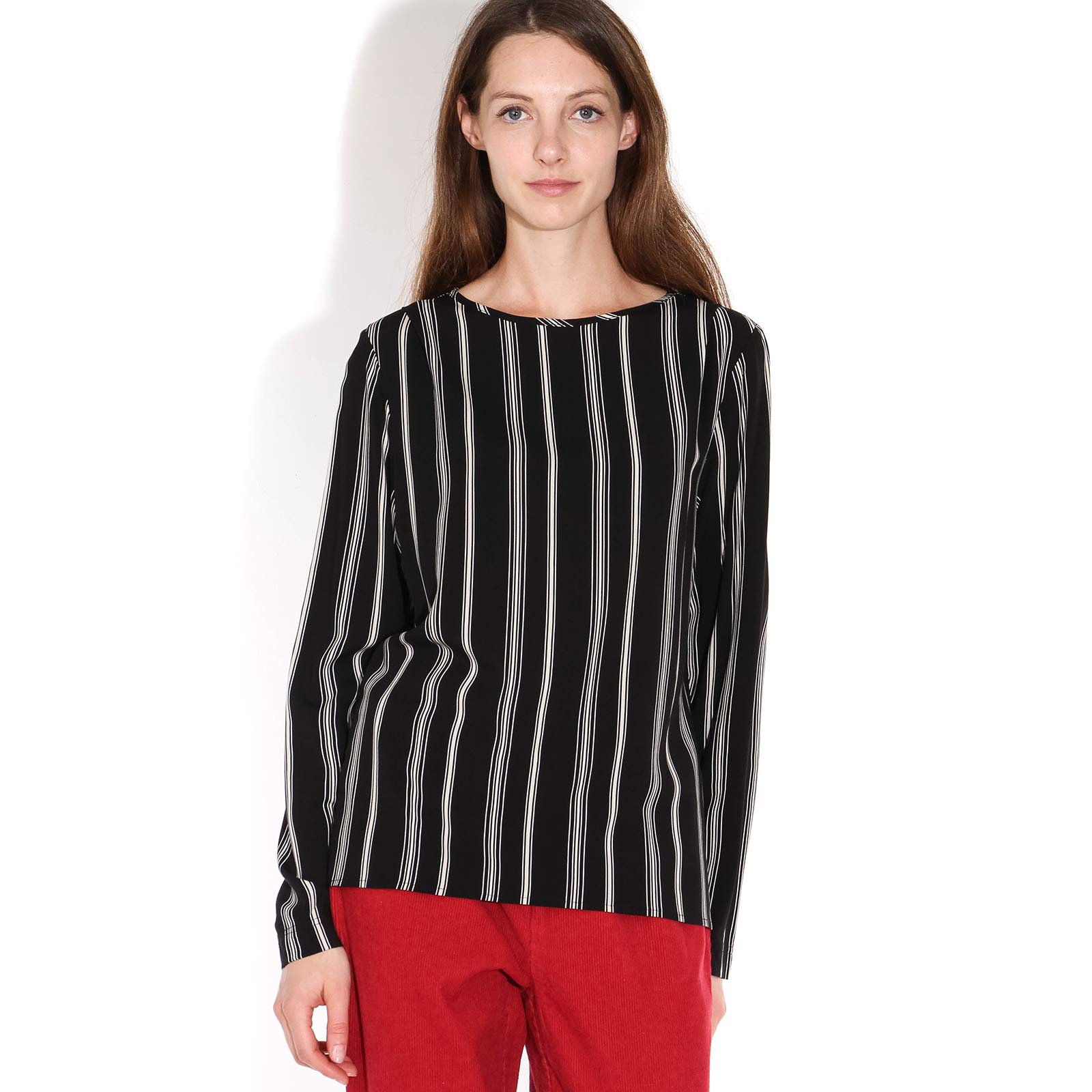 Roseberry Printed Top black/offwhite