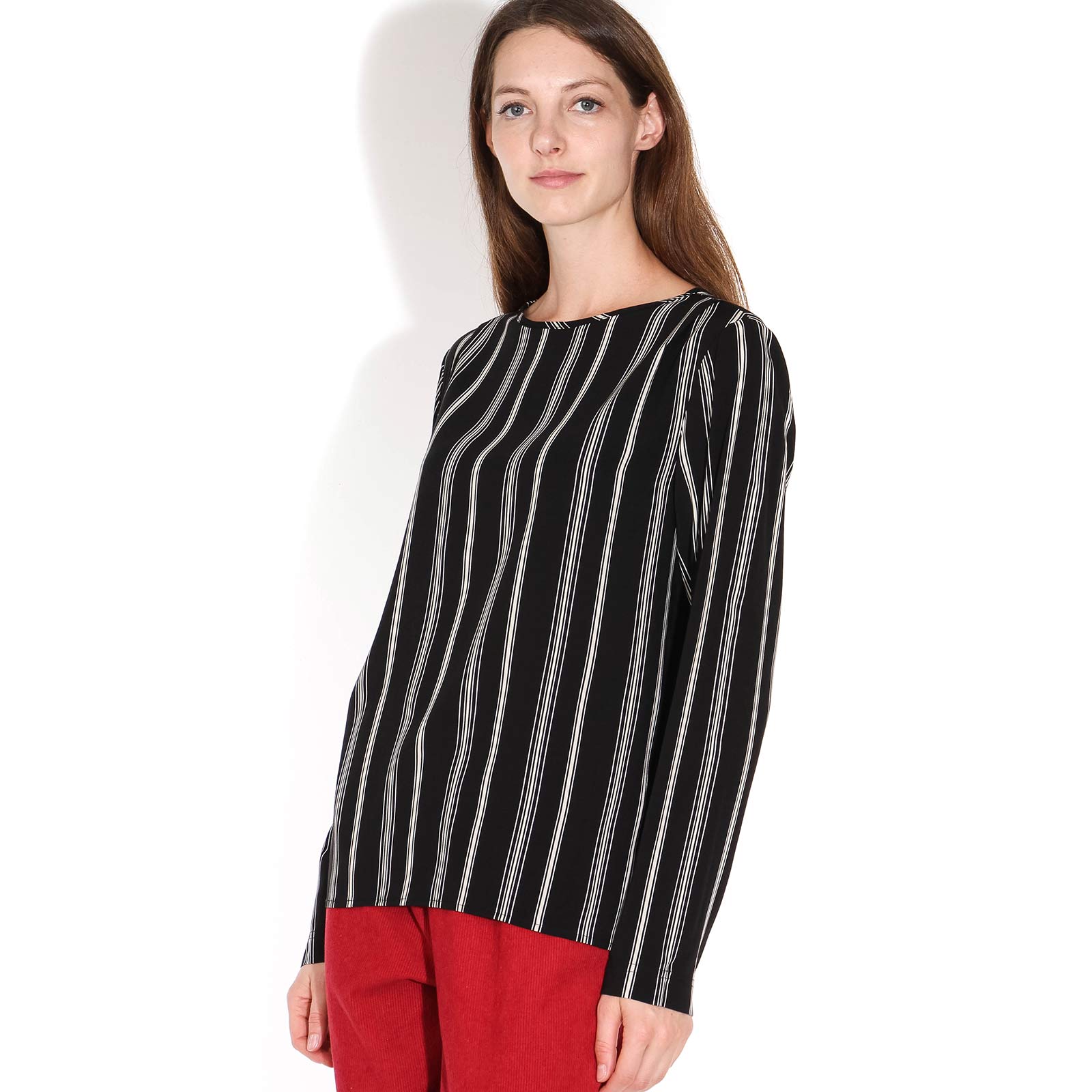 Roseberry Printed Top black/offwhite