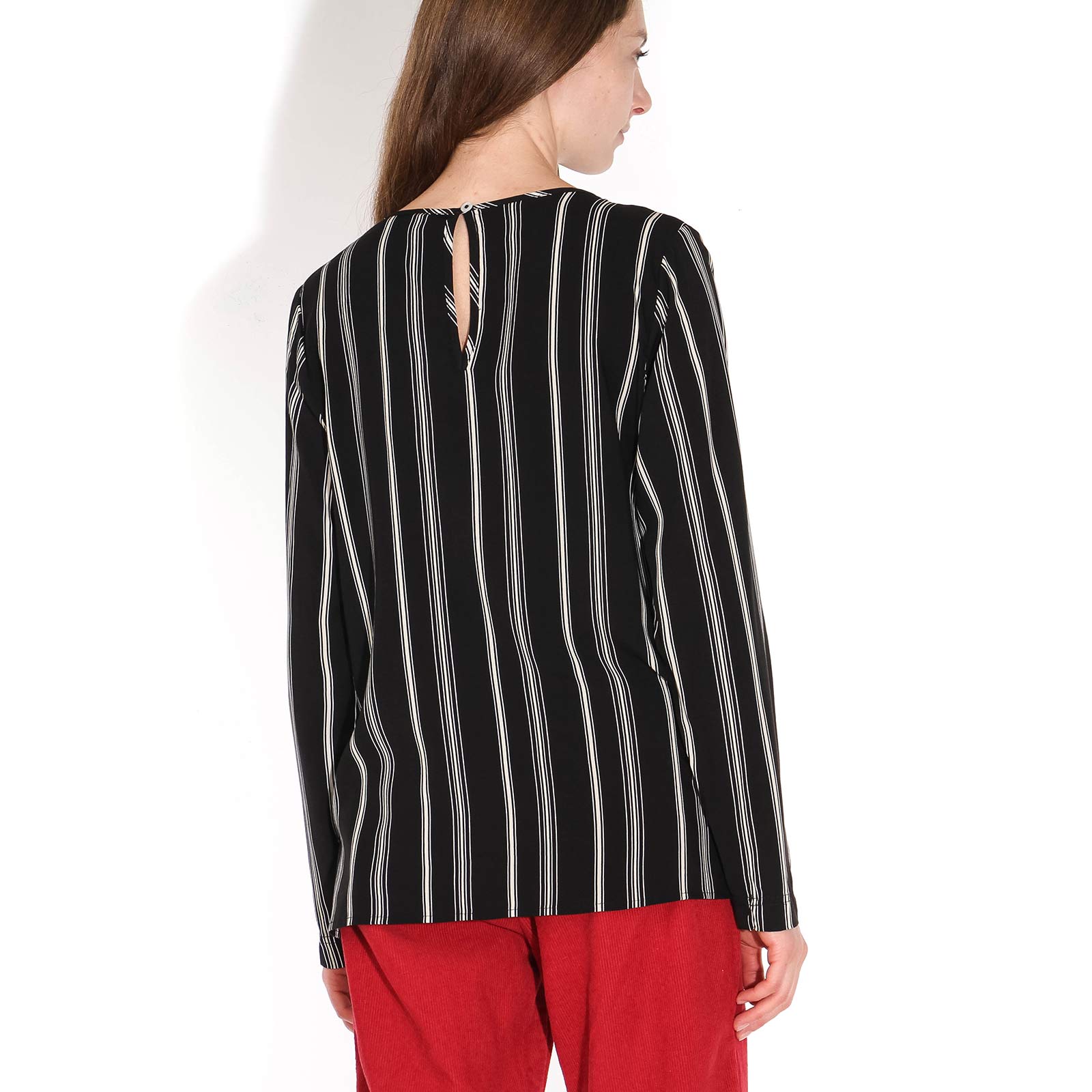 Roseberry Printed Top black/offwhite