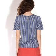 Sussa Printed Top indigo Wemoto