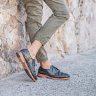 Zapata Leather Sole Shoe black