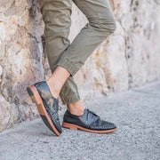 Zapata Leather Sole Shoe black